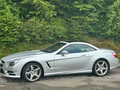 Gebraucht Mercedes SL500 AMG line 2015 Silber Cabrio