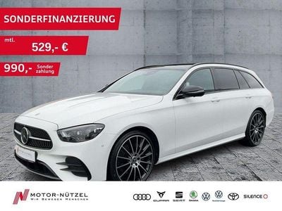 Gebraucht Mercedes E220 AMG 220 PS (161 kW) 2024 Polarweiss  unilack Kombi