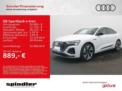 Gebraucht Audi Q8 Sportback e-tron S-Line 300 kW (408 PS) 2023 Weiß SUV