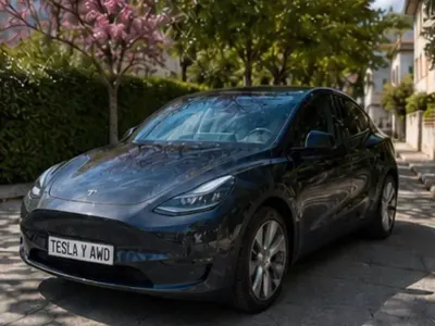 Usata Tesla Model Y 378 kW (515 CV) 2024 Blu SUV