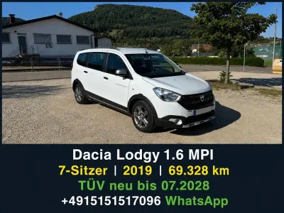 Gebraucht Dacia Lodgy Stepway 102 PS (75 kW) 2019 Weiß Van / Kleinbus