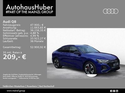 Gebraucht Audi Q8 e-tron S-Line 250 kW (340 PS) 2023 Ultrablau metallic SUV