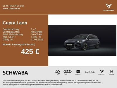 Neu Cupra Leon VZ 333 PS (244 kW) 2026 Grau Limousine
