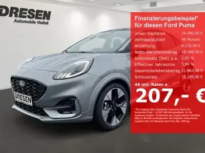 Neu Ford Puma ST-Line 125 PS (91 kW) 2025 Silber SUV