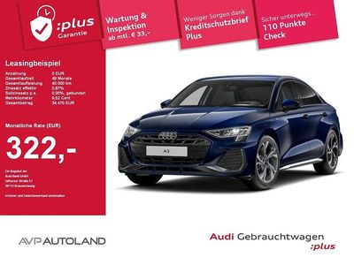 Blau Gebraucht 2025 Audi A3 S-Line Limousine | 33.990 € (Superpreis)