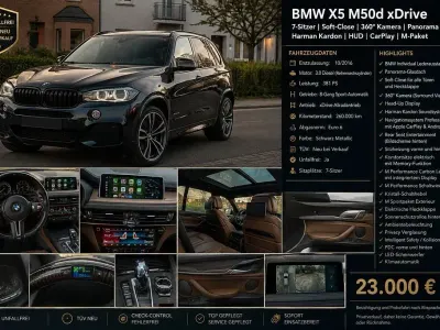 Gebraucht BMW X5 M50 M Performance 381 PS (280 kW) 2016 Schwarz SUV