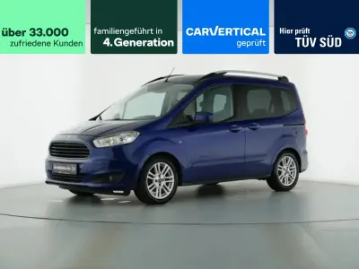 Gebraucht Ford Tourneo Courier Titanium 101 PS (74 kW) 2014 Indicblau metallic Van / Kleinbus