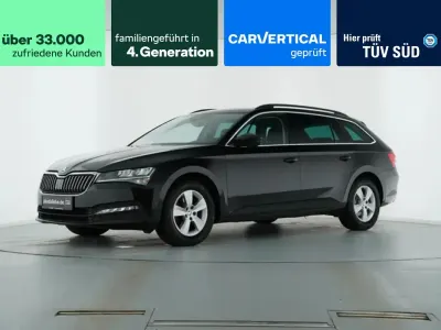 Occasion Skoda Superb Ambition 150 PK (110 kW) 2022 Zwart Stationwagen