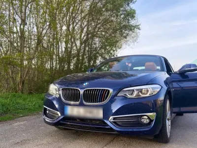 Brugt BMW 220 Luxury Line 184 HK (135 kW) 2018 Blå Cabriolet