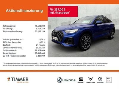 Gebraucht Audi Q5 Sportback S-Line 204 PS (150 kW) 2022 Blau SUV