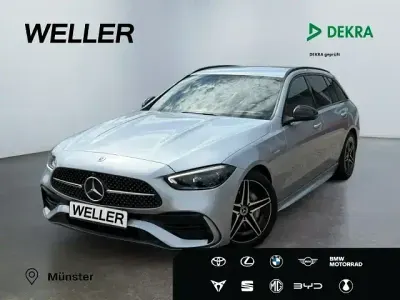 Gebraucht Mercedes C200 AMG line 224 PS (164 kW) 2022 Hightech silber Kombi