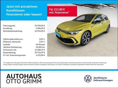 Gebraucht VW Golf VIII R-line 150 PS (110 kW) 2024 Limonengelb metallic (metallic) Limousine