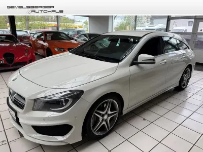Gebraucht Mercedes CLA220 Shooting Brake 177 PS (130 kW) 2015 Calcitweiss/zirrusweiss Kombi
