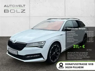 Gebraucht Skoda Superb SportLine 200 PS (147 kW) 2023 Moonweiß perleffekt Kombi