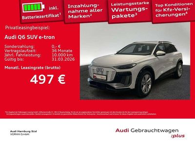 2y gletscherweiß metallic Gebraucht 2025 Audi Q6 e-tron S-Line SUV | 52.910 €