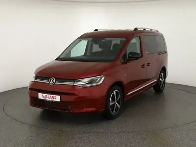 Ny VW Caddy Maxi Style 116 HK (85 kW) 2025 Röd Minibuss