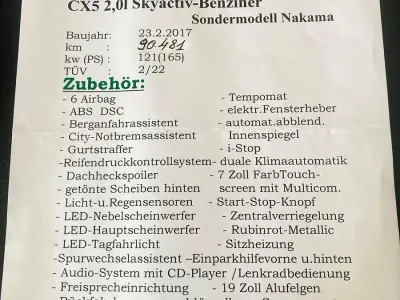 Gebraucht Mazda CX-5 Nakama 160 PS (117 kW) 2017 Rot SUV