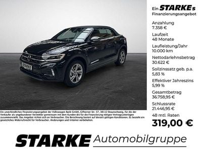 Nuova VW T-Roc Cabriolet R-line 150 CV (110 kW) 2026 Nero Cabrio