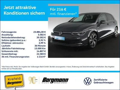 Gebraucht VW Golf VIII Style 150 PS (110 kW) 2022 Grau / delfingrau Limousine