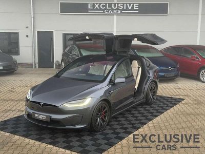 Grau Gebraucht 2023 Tesla Model X Plaid SUV | 85.750 € (Etwas zu teuer)