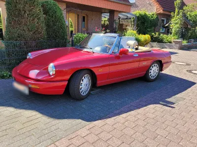 Gebraucht Alfa Romeo Spider 120 PS (88 kW) 1990 Rot Cabrio