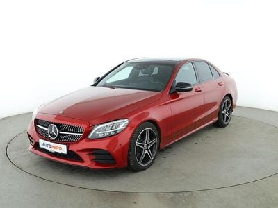 Gebraucht Mercedes C220 AMG line 2018 Rot Limousine