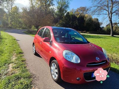 Gebraucht Nissan Micra Acenta 88 PS (64 kW) 2011 Rot Kleinwagen