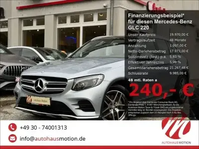 Usata Mercedes GLC220 AMG line 170 CV (125 kW) 2016 Argento SUV