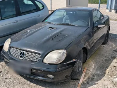 Gebraucht Mercedes SLK200 163 PS (119 kW) 2001 Schwarz Cabrio