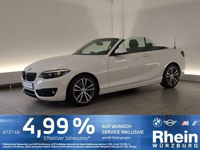 Usata BMW 218 Sport Line 136 CV (100 kW) 2022 Bianco Cabrio