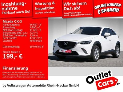 Gebraucht Mazda CX-3 Exclusive-Line 120 PS (88 kW) 2017 Weiß SUV