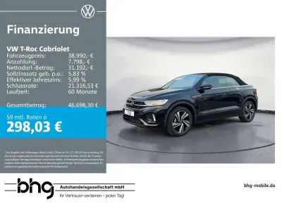 Nowe VW T-Roc Cabriolet R-line 150 KM (110 kW) 2025 Czarny SUV