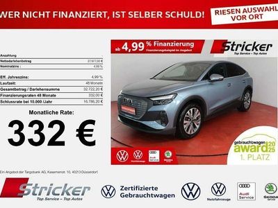 Geysirblau metallic Gebraucht 2022 Audi Q4 Sportback e-tron Comfort SUV | 27.974 € (Guter Preis)