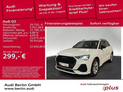 Ibisweiß Gebraucht 2022 Audi Q3 S-Line SUV | 29.750 € (Fairer Preis)