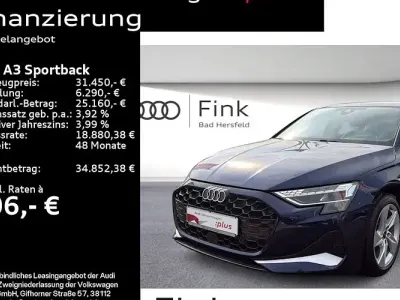 Gebraucht Audi A3 Advanced 150 PS (110 kW) 2025 Navarrablau metallic Limousine