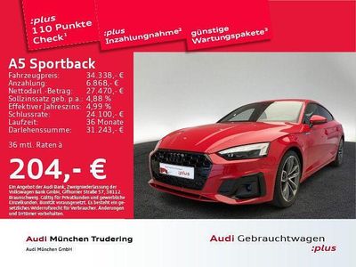Tangorot metallic Gebraucht 2022 Audi A5 Sportback Ambiente Kleinwagen | 42.900 €