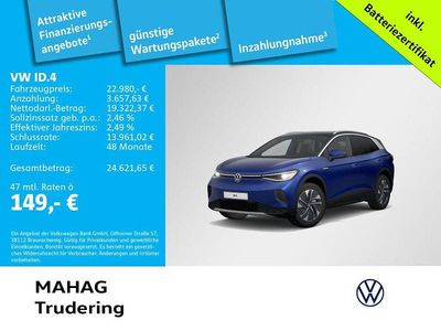 Blau Gebraucht 2022 VW ID.4 Pure SUV | 22.980 € (Etwas zu teuer)