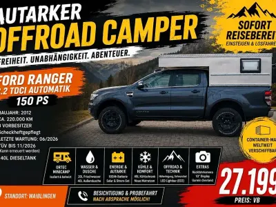 Gebraucht Ford Ranger 150 PS (110 kW) 2012 Blau Pickup