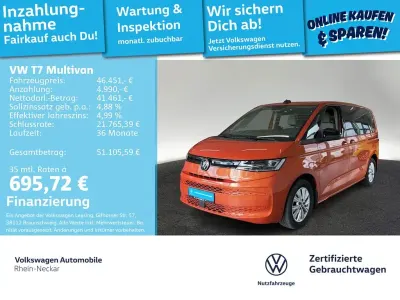 Używany VW Multivan Basis 150 KM (110 kW) 2023 Pomarańczowy Minivan