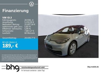 Second-hand VW ID.3 Pure 110 kW (150 CP) 2023 Negru Hatchback