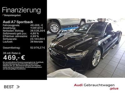 Gebraucht Audi A7 S-Line 286 PS (210 kW) 2022 Mythosschwarz metallic Limousine
