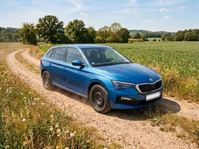 Gebraucht Skoda Scala Clever 110 PS (80 kW) 2021 Blau Kleinwagen