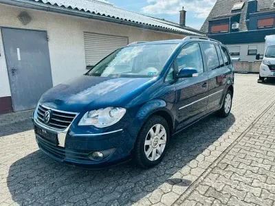 Gebraucht VW Touran Highline 105 PS (77 kW) 2008 Blau Van / Kleinbus