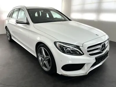 Gebraucht Mercedes C220 AMG line 170 PS (125 kW) 2017 Weiß Kombi