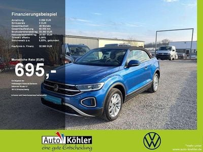 Gebraucht VW T-Roc Cabriolet Style 150 PS (110 kW) 2025 Ravennablau Cabrio