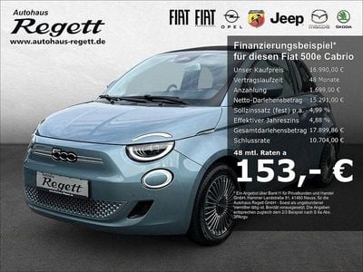 Gebraucht Fiat 500e Icon 86 kW (118 PS) 2021 Eis blau) (blau Cabrio
