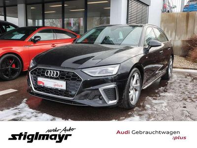 Mythosschwarz metallic Gebraucht 2021 Audi A4 S-Line Kombi | 27.970 € (Superpreis)