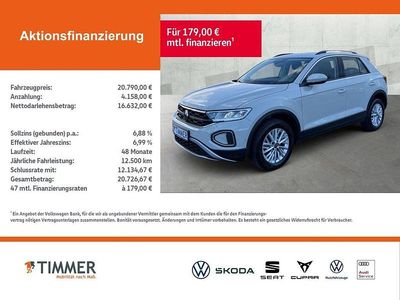 Gebraucht VW T-Roc Life 110 PS (80 kW) 2023 Silber SUV