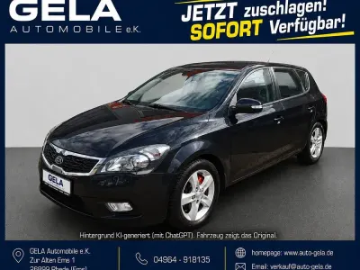 Gebraucht Kia Ceed Spirit 125 PS (91 kW) 2009 Schwarz Kleinwagen