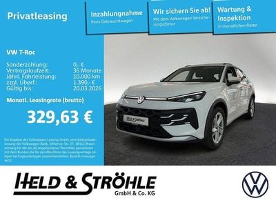 Neu VW T-Roc Life 150 PS (110 kW) 2025 Pure white uni SUV